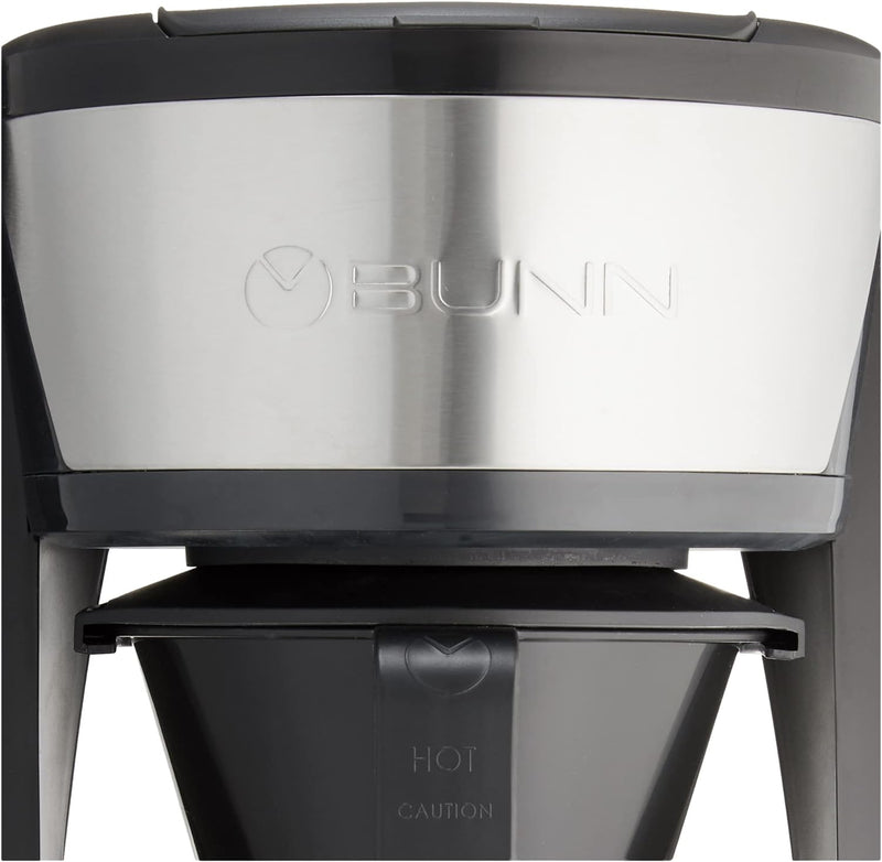 BUNN Heat N Brew Programmable Coffee Maker, 10 cup, Stainless Steel