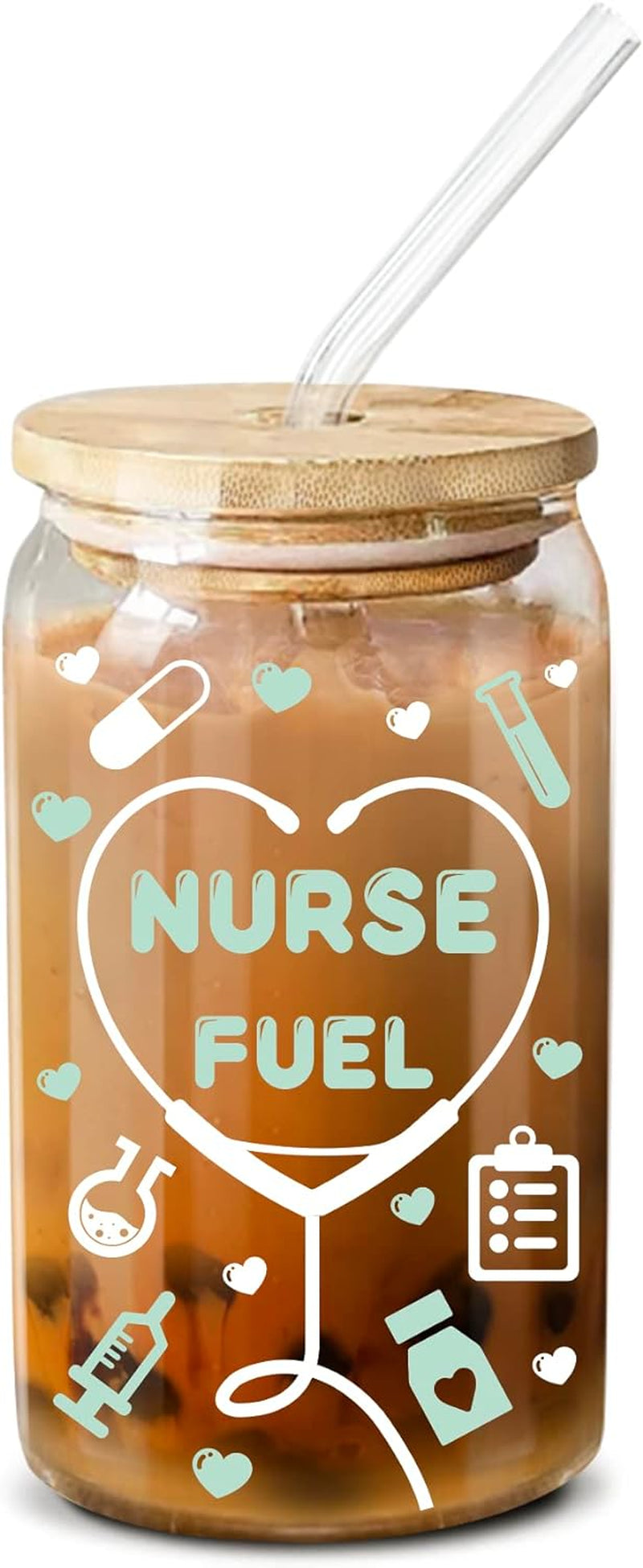 Christmas Gifts For Nurse - Nurse Gifts For Women - Nurse Appreciation Gifts For Nurses, Nursing Student, Nurse Practitioner, Registered Nurse - RN Gifts For Nurses Women - 16 Oz Coffee Glass