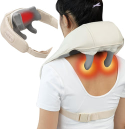 LINKYCARE Neck Massager with Heat Electric Massager for Shoulder and Back Muscle Relaxation at Home