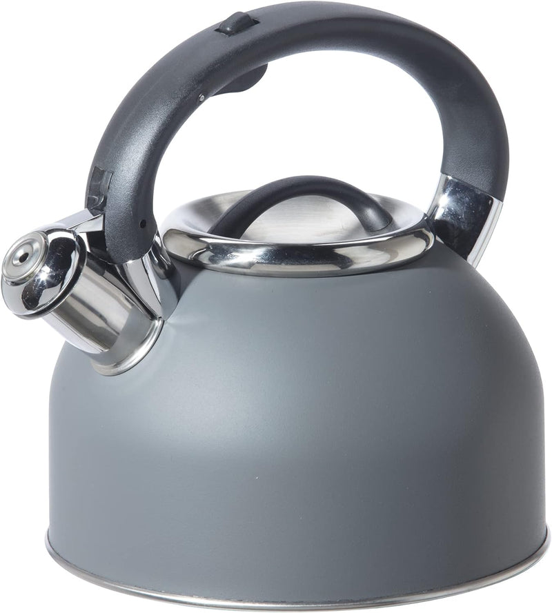 OGGI Tea Kettle for Stove Top - 64oz / 1.9lt, Stainless Steel Kettle with Loud Whistle, Ideal Hot Water Kettle and Water Boiler - Blue