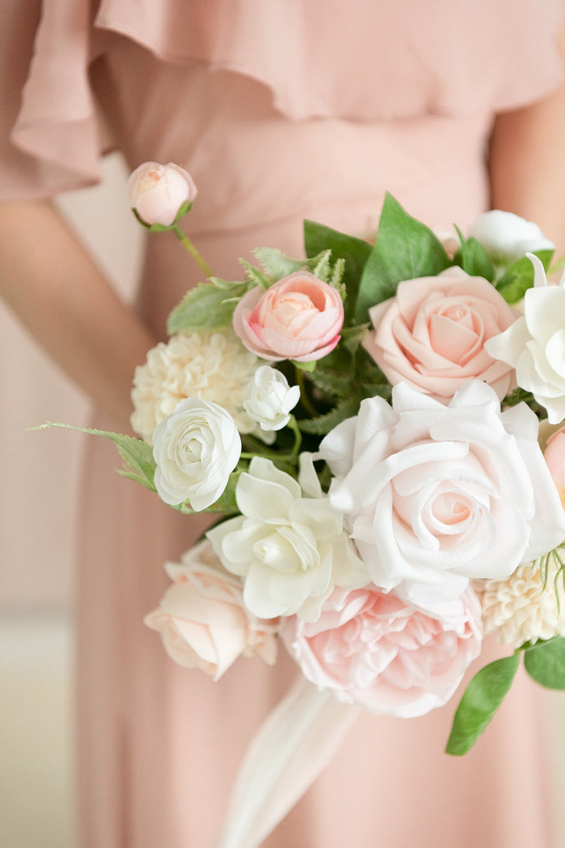 Bridesmaid Bouquets - Blush Cream Free-Form
