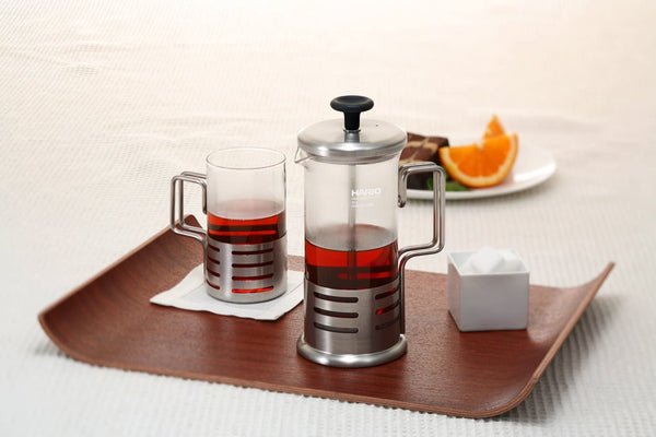 HARIO THJN-2HSV Harrier Bright N Coffee & Tea French Press for 2 People, 10.1 fl oz (300 ml), Made in Japan