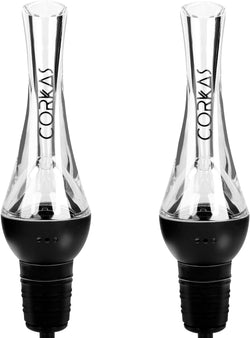 CORKAS Wine Aerator Professional Quality Wine Aerator Pourer, 2-in-1 Wine Pourer Aerator and Decanter Spout for Aerating Wine Instantly, Wine Accessories Gift for Wine Lovers, No-Drip or Spill