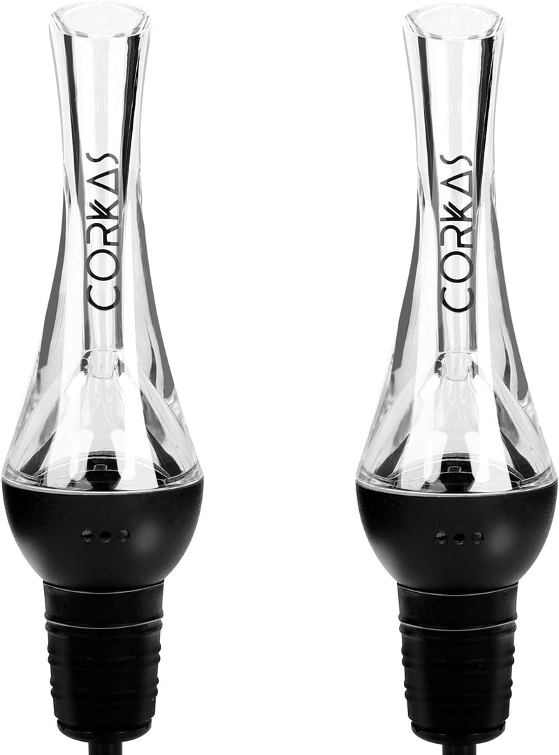 CORKAS Wine Aerator Professional Quality Wine Aerator Pourer, 2-in-1 Wine Pourer Aerator and Decanter Spout for Aerating Wine Instantly, Wine Accessories Gift for Wine Lovers, No-Drip or Spill