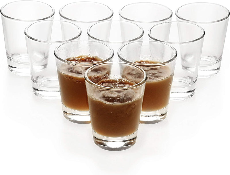 BCnmviku 1.5 oz Shot Glasses Sets with Heavy Base, Clear Shot Glass (6 Pack)