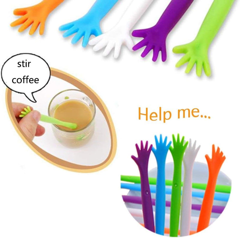 ODDIER Stir Sticks 5pcs/set Creative Help Me Coffee Drink Muddler Stirrer/Stirring Rod Juices Spoon Swizzle Stick Stirring Tools