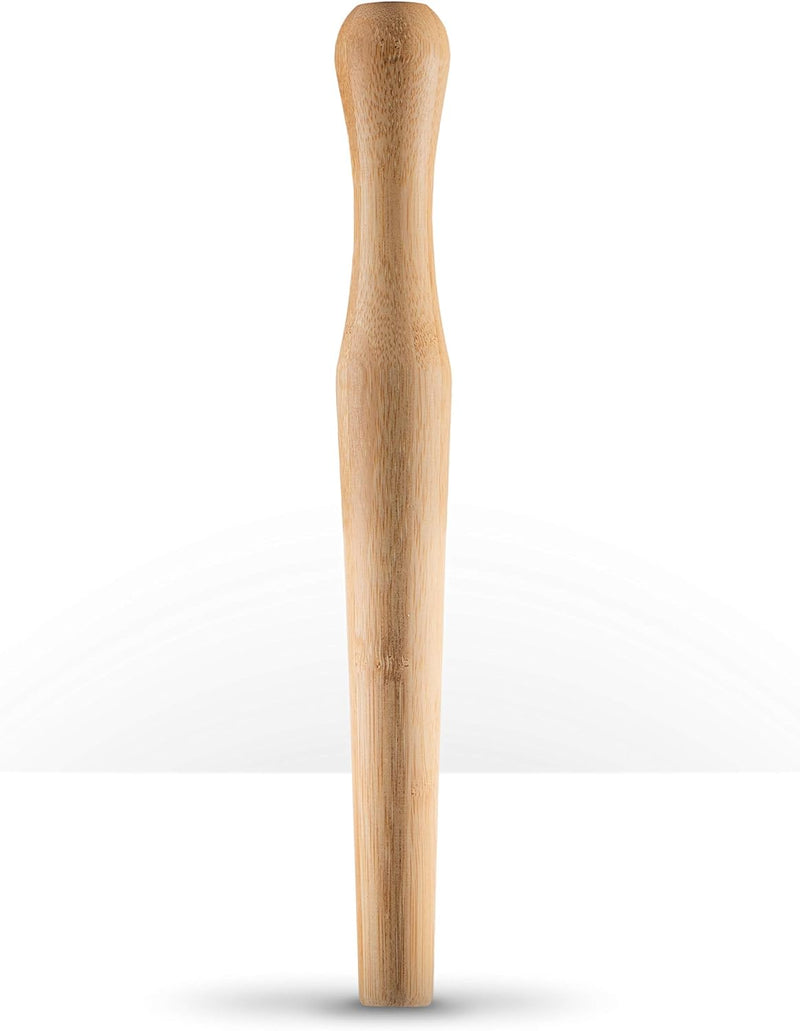 Piña Barware Professional Cocktail Muddler - 12" / 30cm Bamboo with Smooth Muddler (One Muddler)