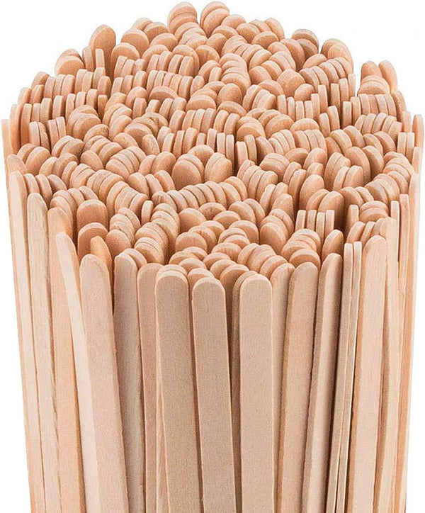Daddy chef Coffee Stirrers Sticks, Natural Birch Wood 1000 Count, 7.7", BPA Free Eco-Friendly Beverage Stirrers (7.7Inches / 1000PC)