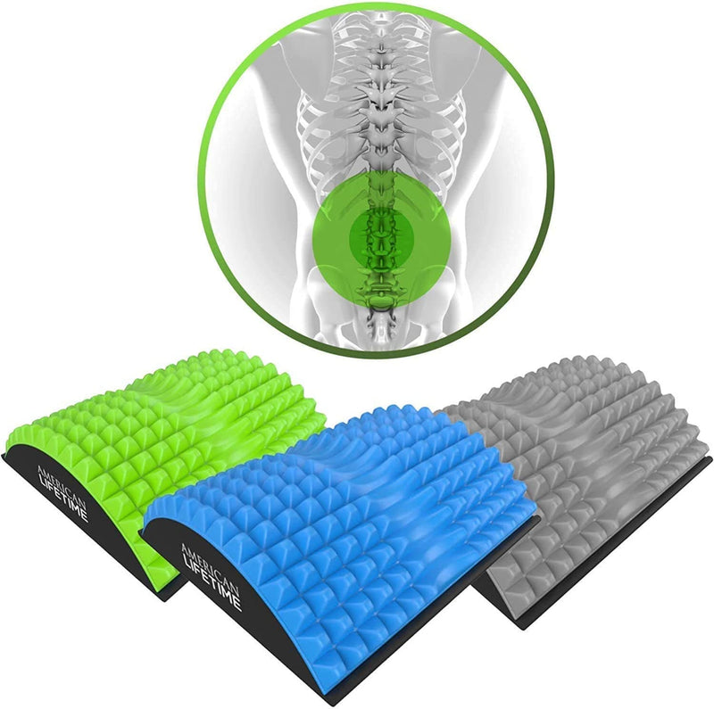 American Lifetime Back Cracker Back Stretcher Back Pain Relief Products Lower Back Pain Relief Back Cracking Device Back Stretcher for Lower Back Pain Relief Back Popper Gray