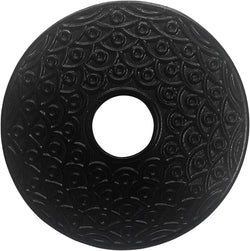 Resveralife Cast Iron Trivet for Teapot - Black - Multipurpose Metal Trivet for Hot Utensils - Sturdy and Durable Non-Slip Trivet with Rubber Feet