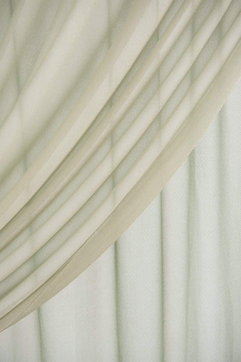 White  Sage Wedding Backdrop Curtains