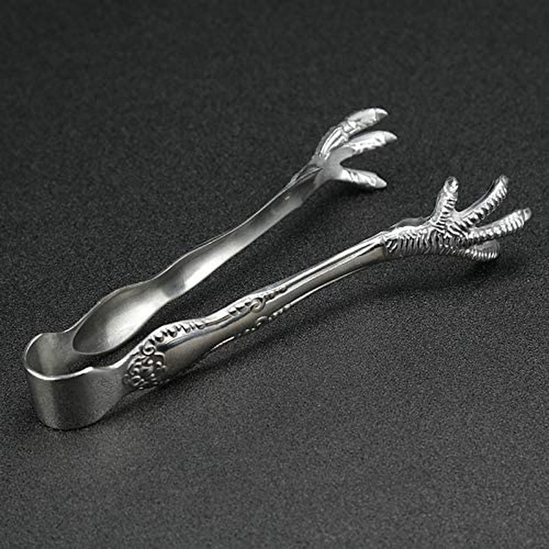 MASSJOY Bar Ice Hockey Special Eagle Claw Shape Ice Tongs Serving Tongs.