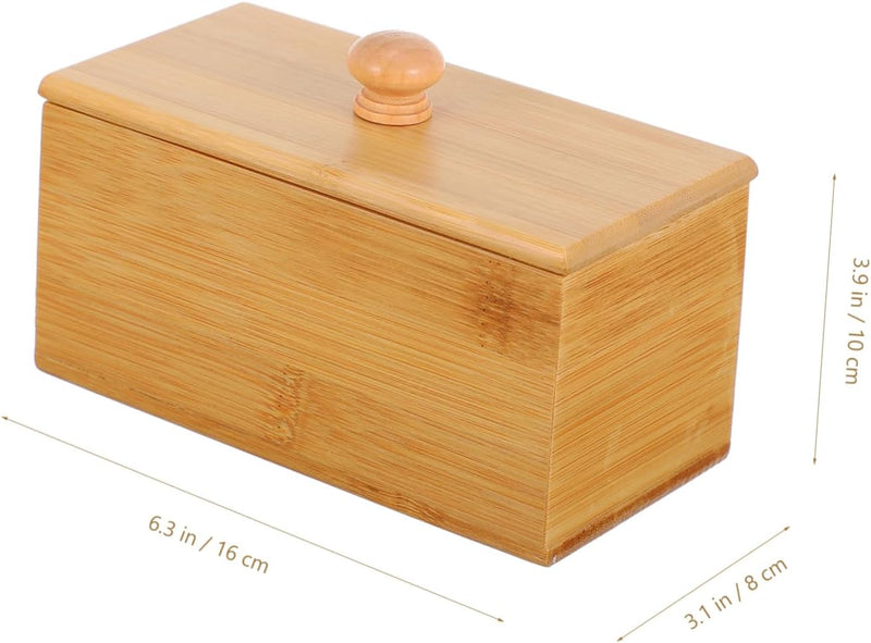 TIDTALEO 1 PC Storage Box Makeup Case Organizer Tea Containers Makeup Storage Box Tea Bag Organizer Box Tea Bags Holder Wooden Tea Storage Chest Wooden Tea Grid Hotel Tea Box Hotel Tea Case