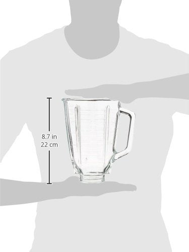 Oster Replacement Blender Jar - 5-Cup Glass Square for Oster Models 45 Top