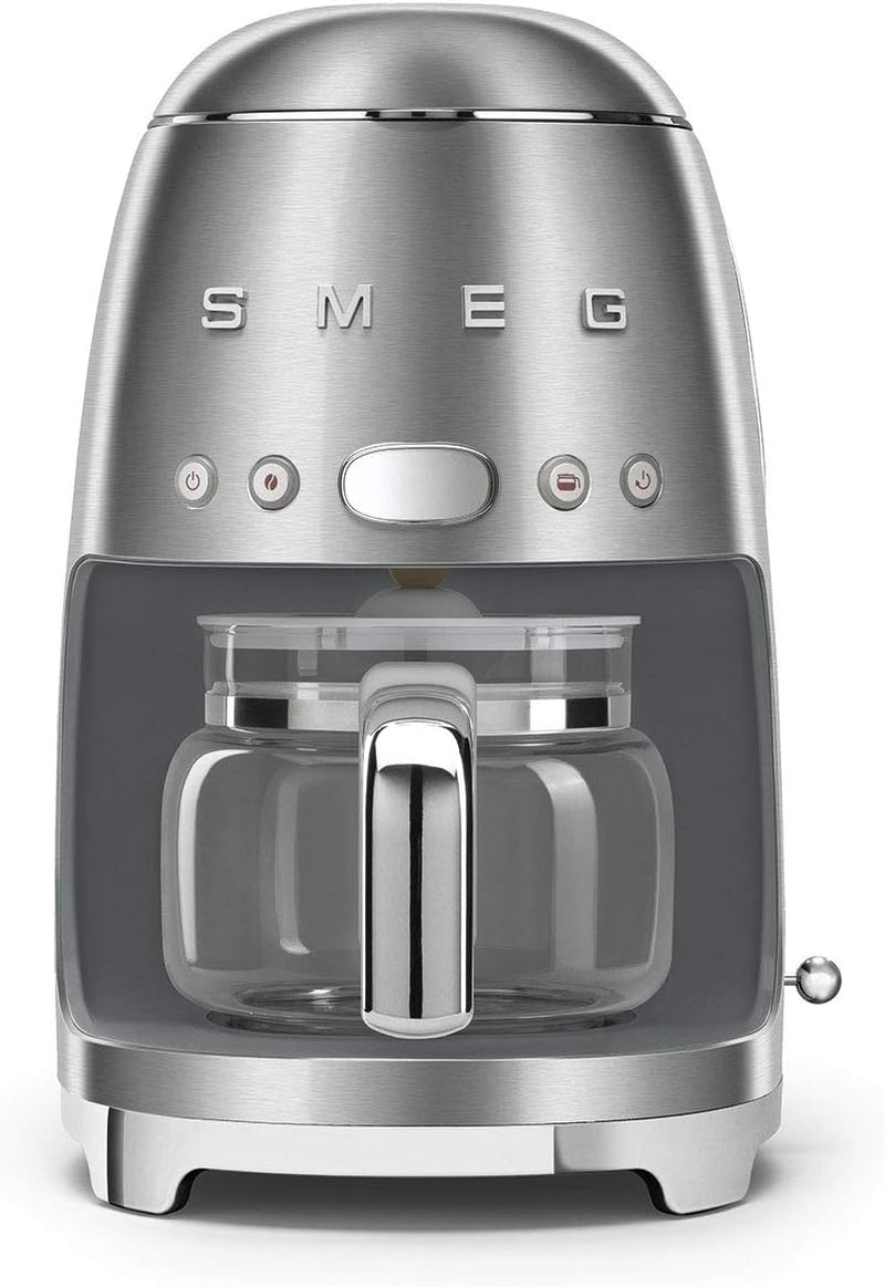 Smeg Retro Style Coffee Maker Machine, 17.3 x 12.8 x 11.3, Cream