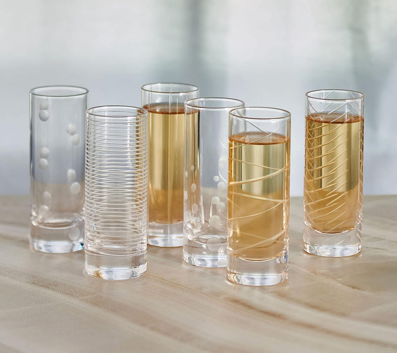 Mikasa Cheers Set of 6 Shot Glasses, 3.5 Ounce