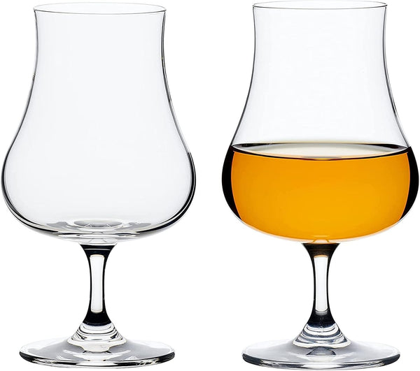 Muldale Crystal Brandy Snifter Set of 2, 7.5oz - Norden Design Cognac Snifter Glasses for Whisky, Rum, Brandy, Cognac - Thin and Elegant European Crystal - A Perfect Glass for Spirits - Gift Boxed