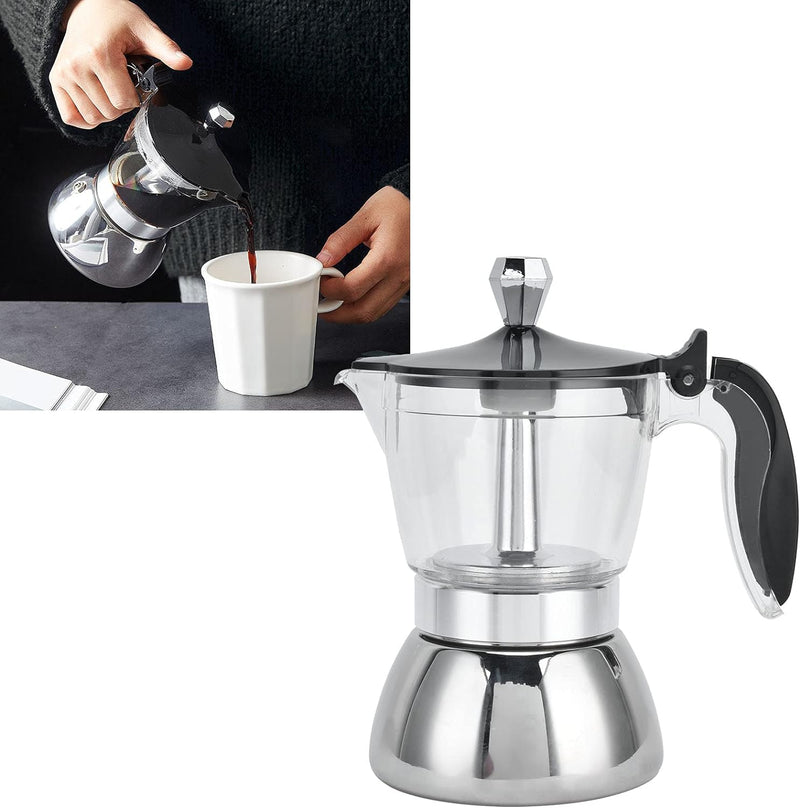 Camping Coffee Pot ,Percolator Coffee Pot (4 Cup) Stainless Steel Coffee Maker Stovetop Moka Pot Coffee Maker Kitchen Supplies, Camping Coffee Pot ,Percolator Coffee Pot (4 Cup) Coffee Maker Moka