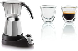 De'Longhi EMK6 for Authentic Italian Espresso, 6 Cups, One Size, Stainless Steel,