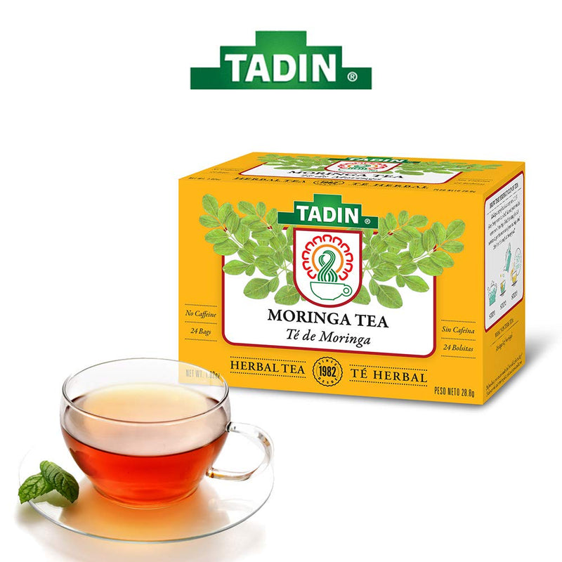 Tadin - Moringa Superfood Tea, 24 Individually Sealed Tea Bags