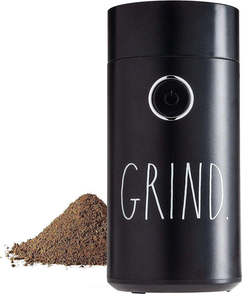 Rae Dunn Electric Coffee Grinder, Perfect Grinder for Coffee, French Press, Espresso, and Drip Coffee, Grinders for Spices, Seeds, Nuts, Grains, and Herbs, Cream