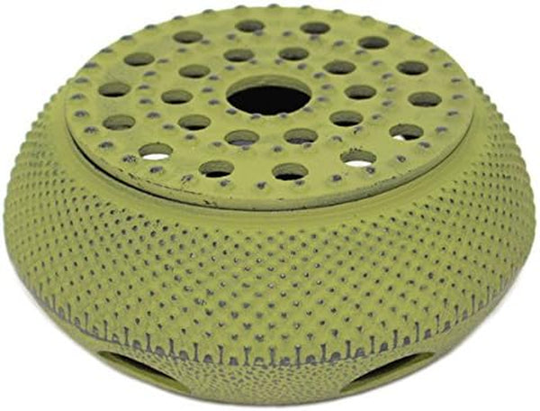 Green Hobnail Small Dot Japanese Cast Iron Tetsubin Teapot Candle Warmer(F15364-1)~ We Pay Your Sales Tax