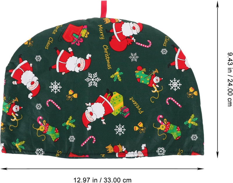 Ciieeo Cotton Tea Cosy for Teapot Christmas Theme Warm Tea Pot Cover Insulated Kettle Cover Warmer Winter Tea Pot Cosy for Home Kitchen Table Decor