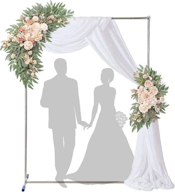 Metal Wedding Arch - 7X5Ft with Stand Support Feet  Balloon Decoration