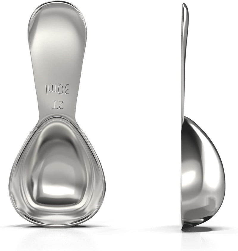 BALCI - Stainless Steel Coffee Scoop (2 Tablespoon Scoop) Exact Measuring Spoon for Coffee, Tea, Sugar, Flour and More! …