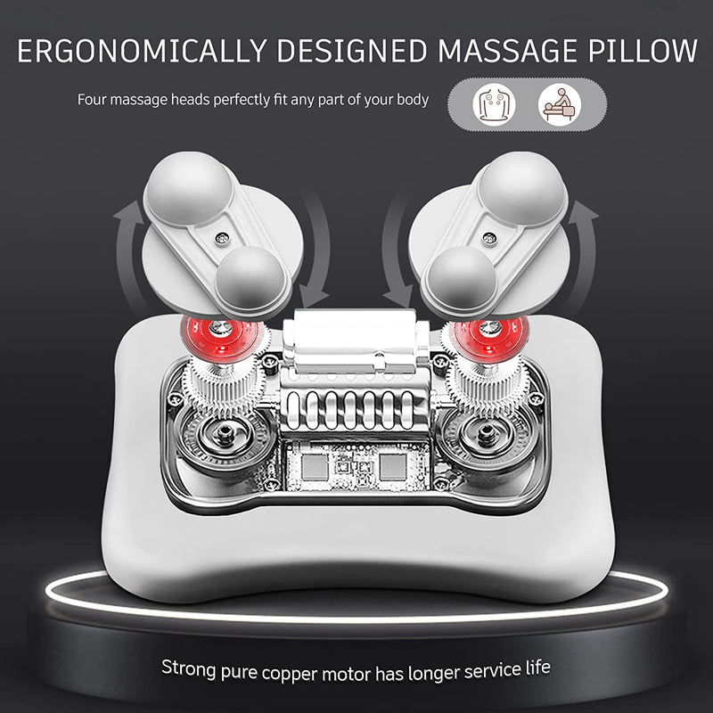 VIKTOR JURGEN Christmas Gifts for Men, Women, Dad, Mom, Shiatsu Back Massager with Heat, Deep Kneading Shiatsu Massage Pillow Presents for Mothers Day, Fathers Day