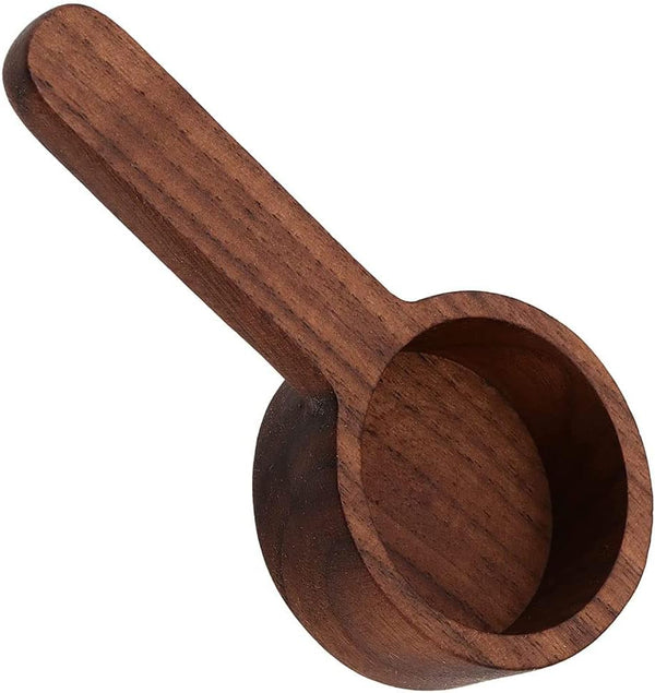 Wooden Black Walnut Coffee Scoop Coffee Measuring Spoon with Long Handle for Coffee Beans, Ground Beans, Protein Powder, Spices, Tea Home Kitchen Tool Accessories