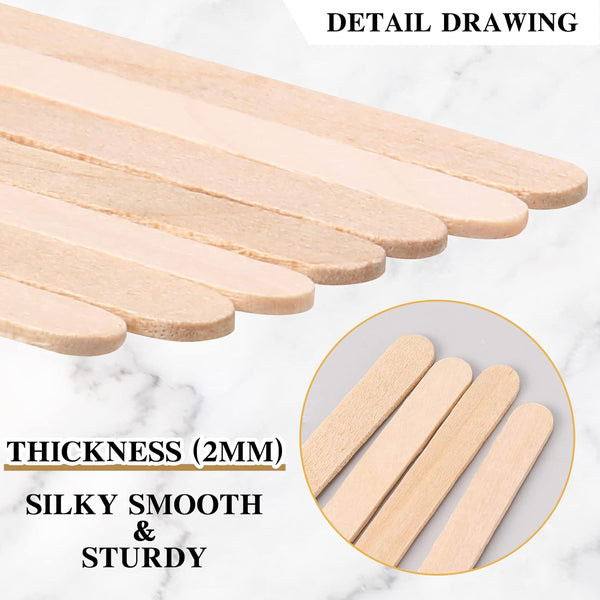 2000 Pcs Individually Wrapped Wooden Coffee Stirrers, Disposable Coffee Stir Sticks Round End Coffee Sticks Bulk Wood Stirrers for Coffee Cocktail Hot Drinks Restaurant Bar Home Office (5.5 Inch)