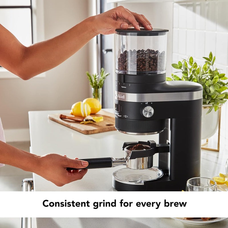 KitchenAid Burr Coffee Grinder - KCG8433 - Black Matte, 10 Oz