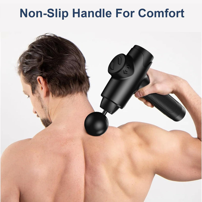 Massage Gun Deep Tissue, Quiet Percussion Muscle Back Neck Head Shoulder Body Hammer Massager for Athletes Pain Relief with 30 Speed Level…