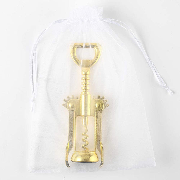 JXS Simple Wing Corkscrew Gold Wine Opener and Beer Opener, Multifunctional Wine Corkscrew Opener