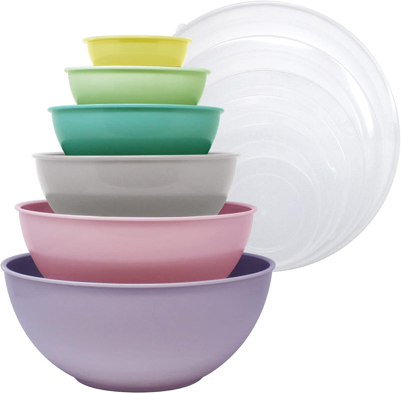 Return 12-Piece Nested Mixing Bowl Set with Lids - Dusty Rose