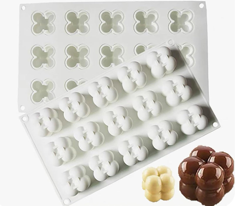 AFINSEA 3D Silicone Baking Molds for Cakes - 8-Cavity