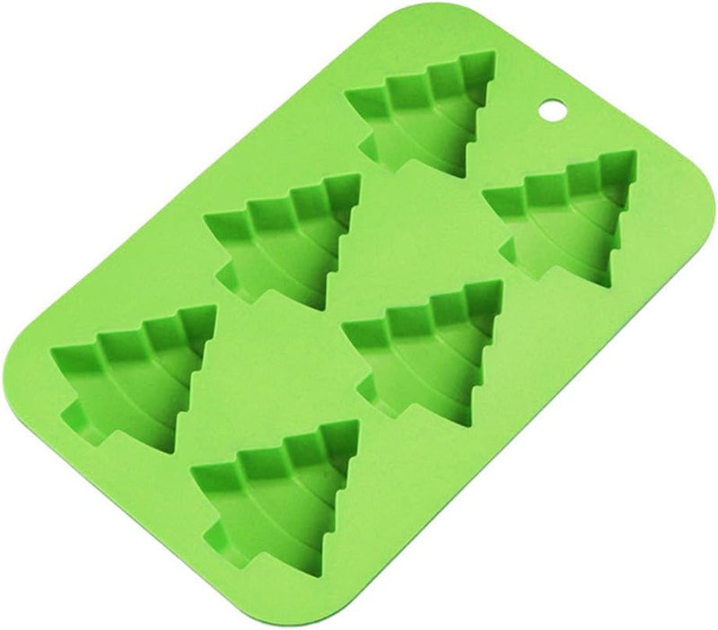 Silicone Christmas Tree Cake Mold - DIY Soap Biscuit Chocolate and Ice Tray