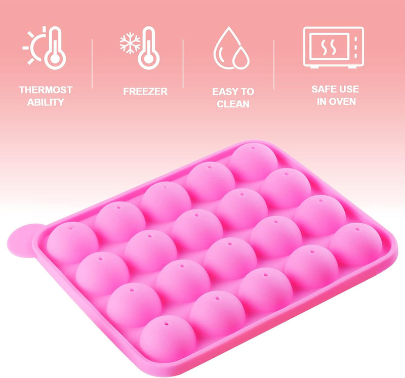 Cake Pop Maker Kit with 2 Silicone Mold Sets and 3 Tier Stand