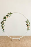 Flower Arrangements for Arch Decor in Emerald & Tawny Beige