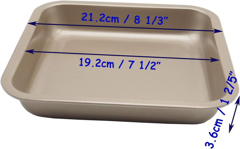 Mini Nonstick Baking Sheets for Toaster or Oven - 2 Pack