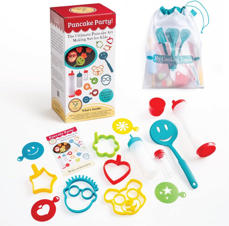 Pancake Art Gift Set w Virtual Cooking Classes  Storage Tote