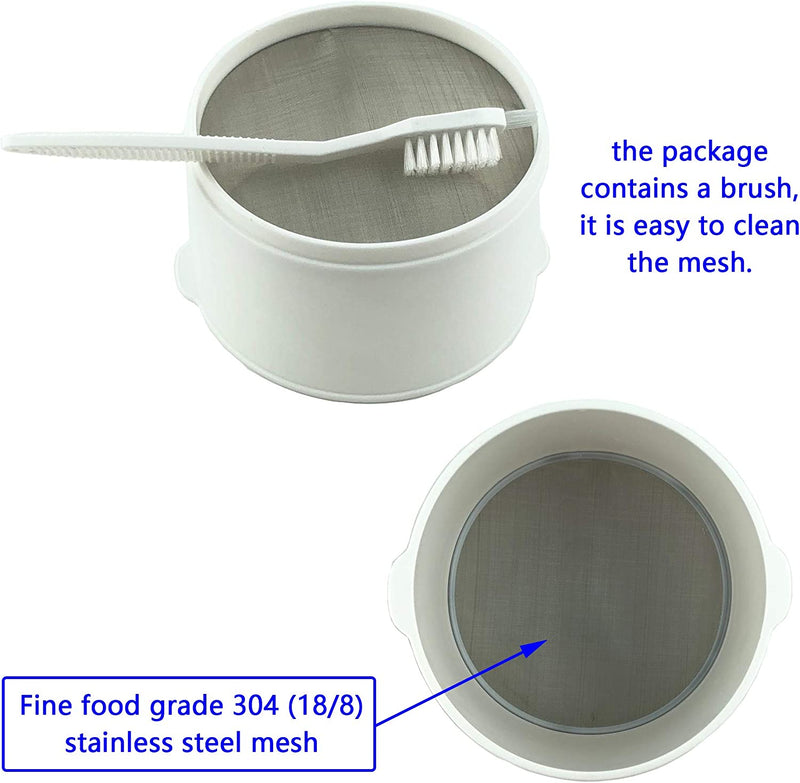 Multiple Usage Food Strainer, Nut Milk Bag Replacement, Yogurt Strainer, Food Grade Polycarbonate And Stainless Steel Mesh BPA-Free, Nut Milk/Soy Milk/Juice/Tea Filter