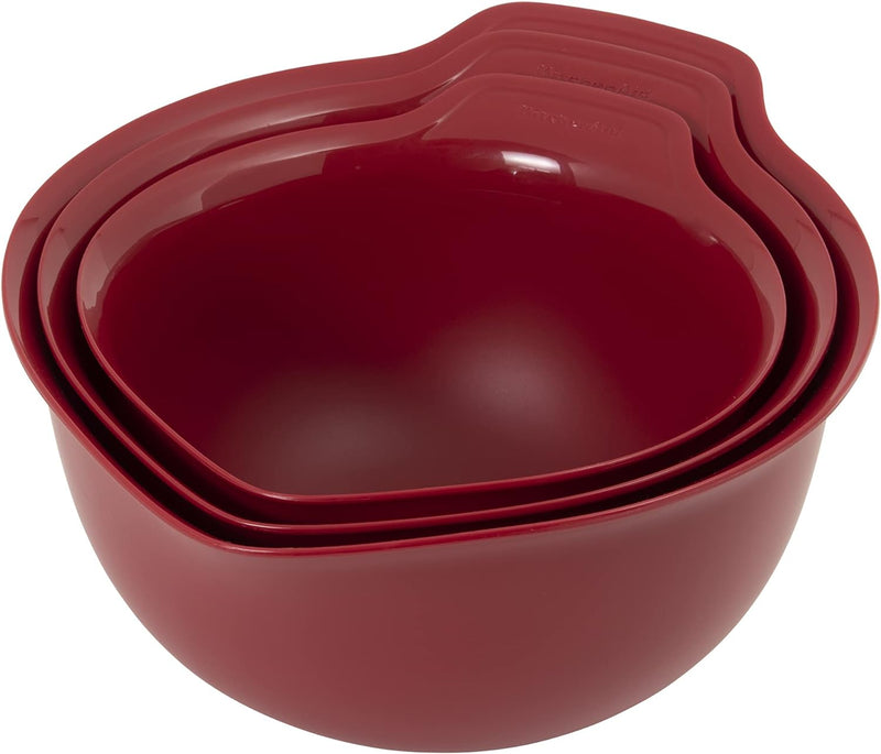 KitchenAid Mixing Bowls Set of 3 Empire Red 2 Quarts