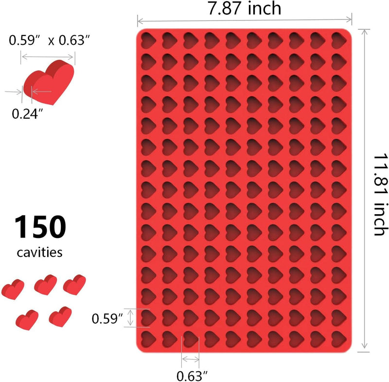 Heart Silicone Candy Molds - Mini Heart Shape 1 PCS