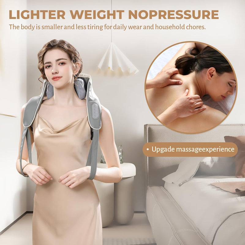 URFGNBK Neck Massager,Massagers for Neck and Shoulder with Heat,Electric Neck Massager with Heat at Home for Muscle Relaxation,Best Gift for Men Women Dad Mom