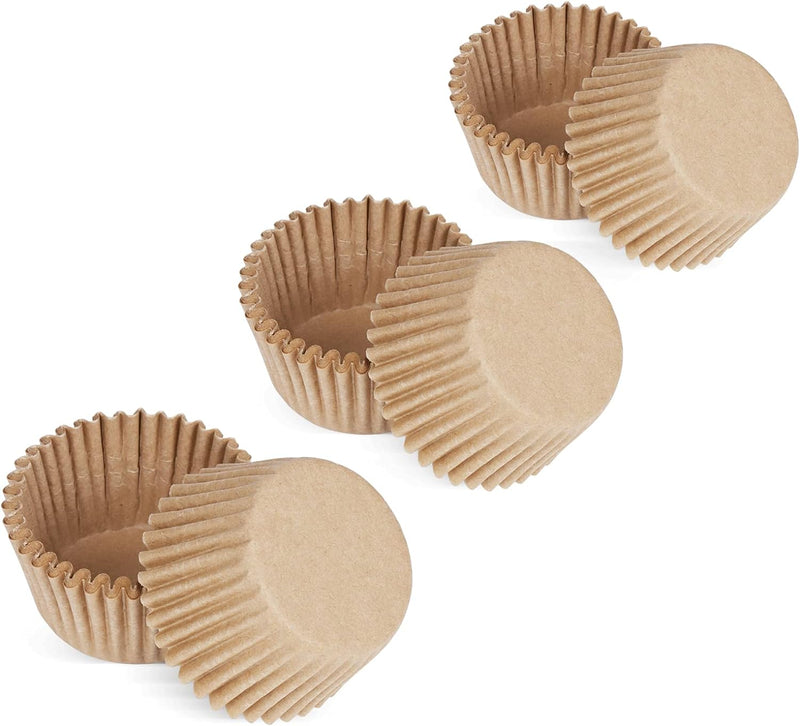 500 Mini Cupcake Liners - White Greaseproof Wrappers for Baking