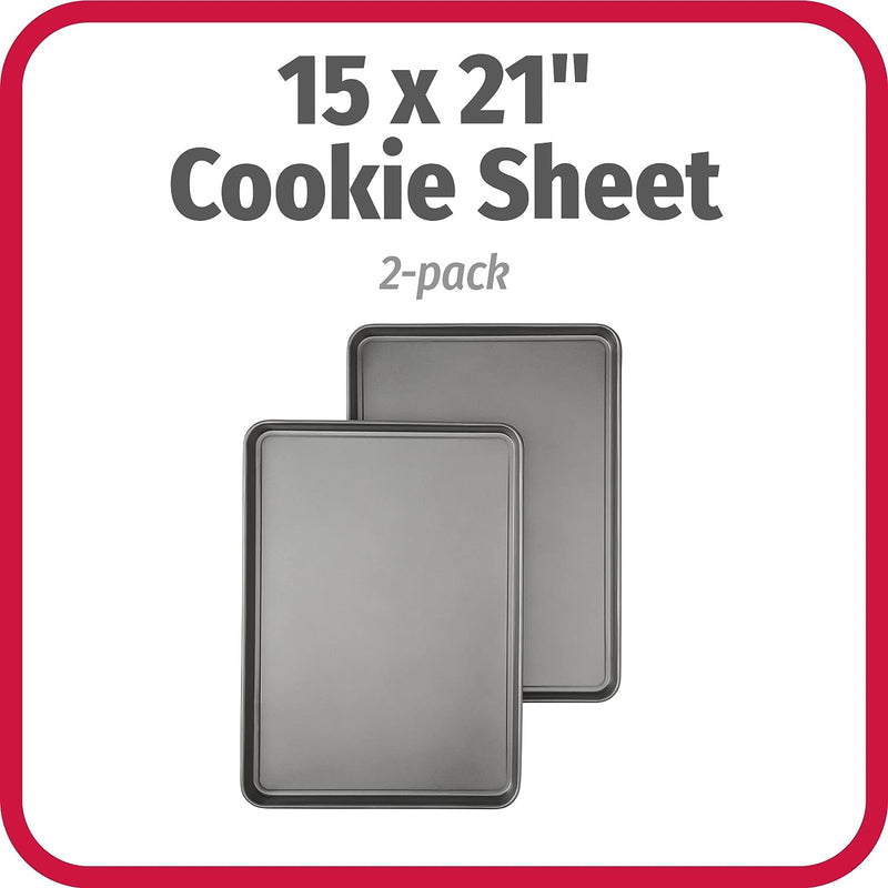 Nonstick Cookie Sheet Set - Goodcook 3-Piece Steel Set