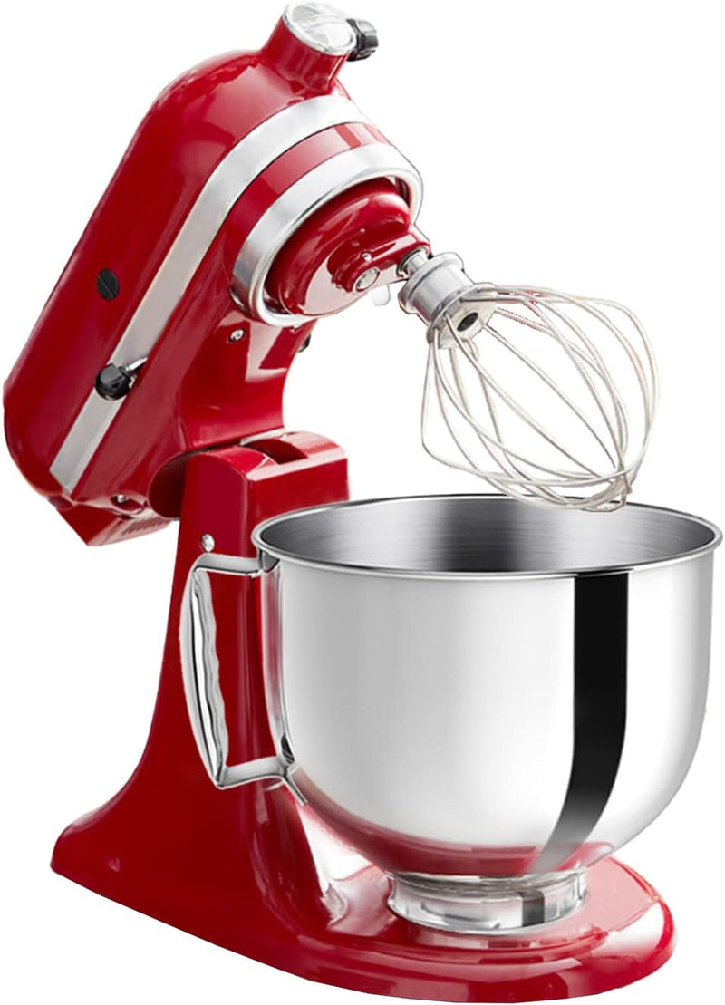 Stainless Steel KitchenAid Mixer Bowl - 5QT Tilt-Head with Handle