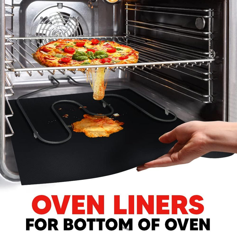 2-Pack Large Non-Stick Oven Liners - 17x 25 BPA  PFOA Free